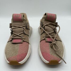 Adidas Beige/Pink Athletic Sneakers 6.5